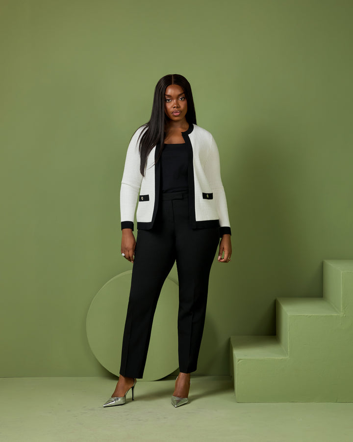 Lily Cardigan - Vanilla Black