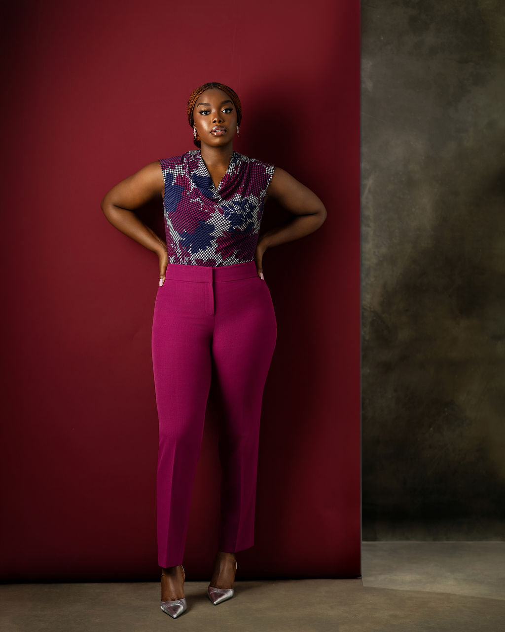 The Elara Cowl Neck Top