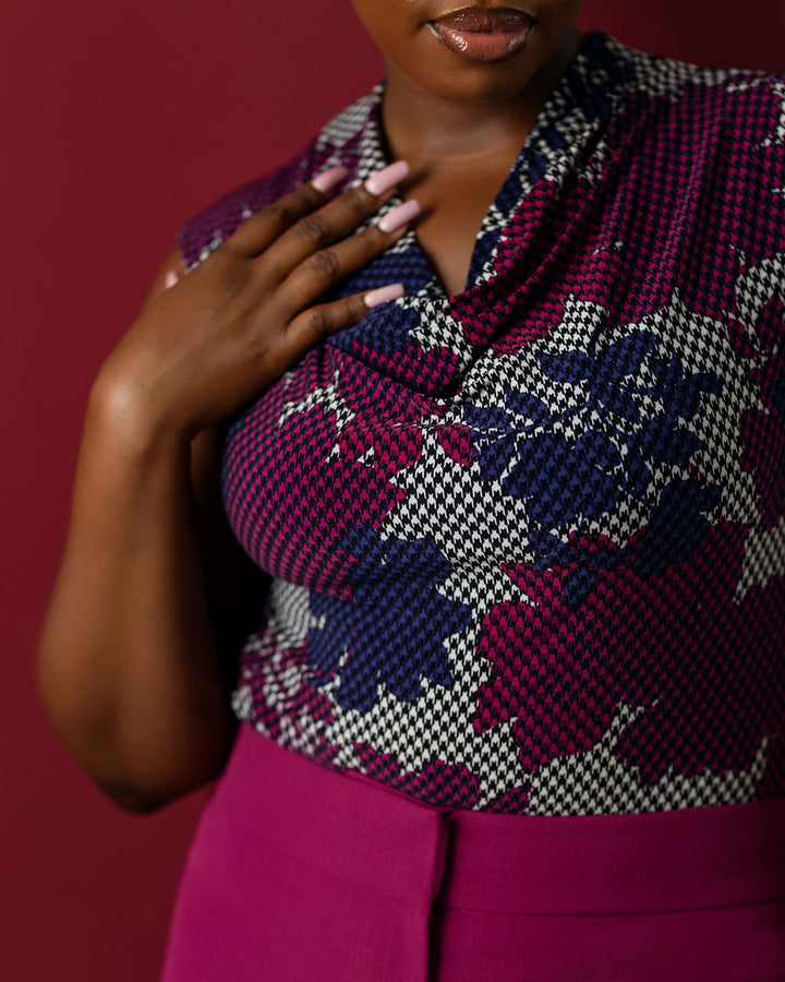 The Elara Cowl Neck Top