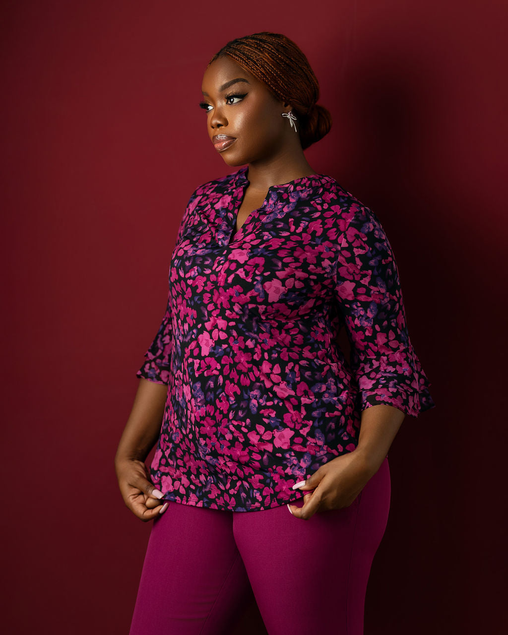 The Arabella Ruffle Sleeve Blouse