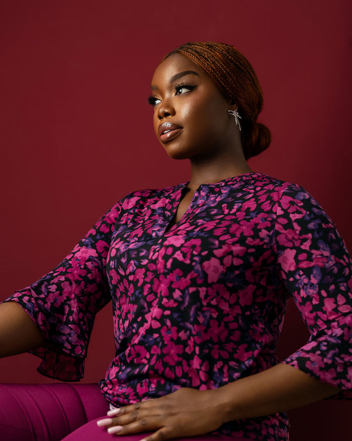 The Arabella Ruffle Sleeve Blouse