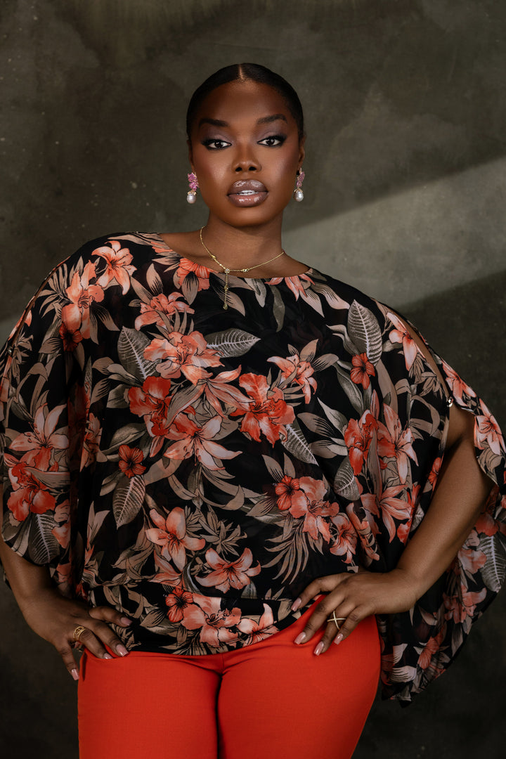 Harlow Blouse - Black Multi