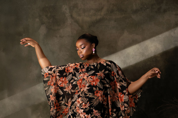 Harlow Blouse - Black Multi