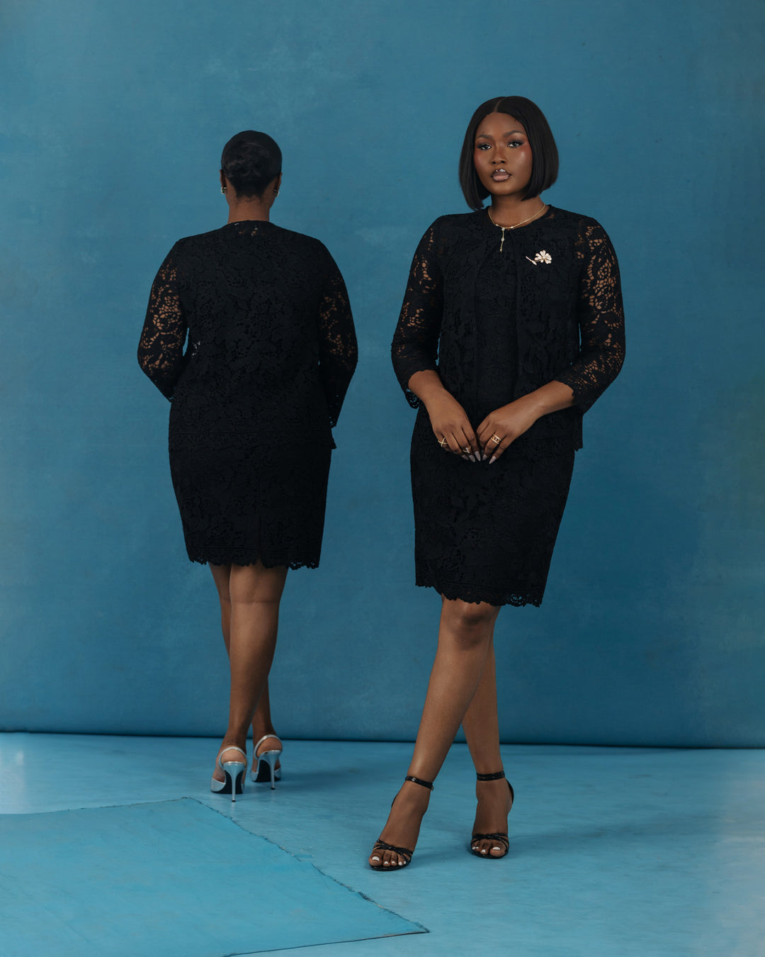 Magnolia Lace Jacket - Noir