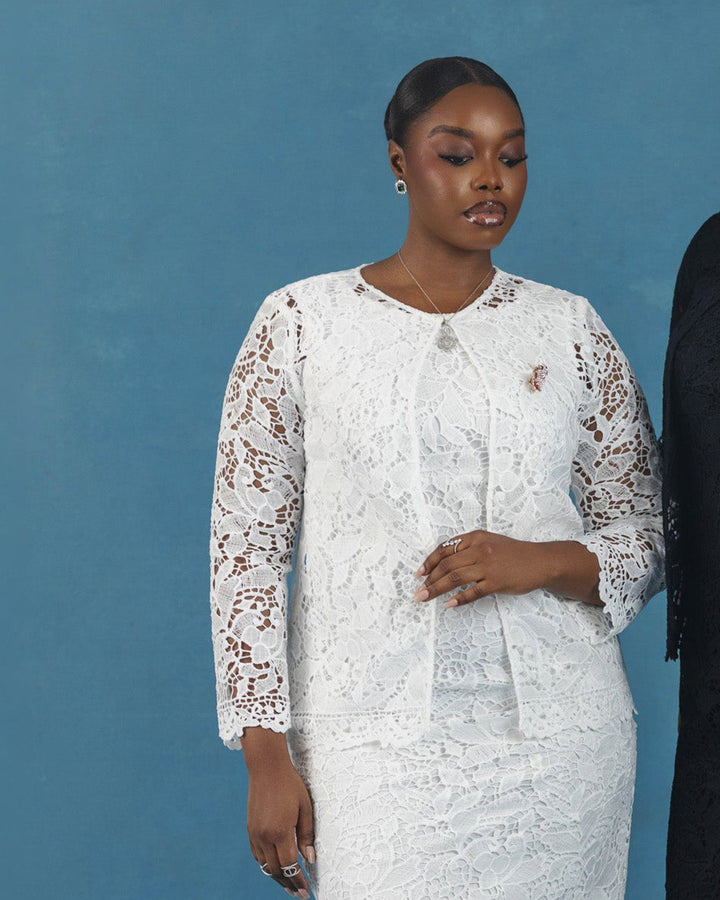 Magnolia Lace Jacket - Ivory
