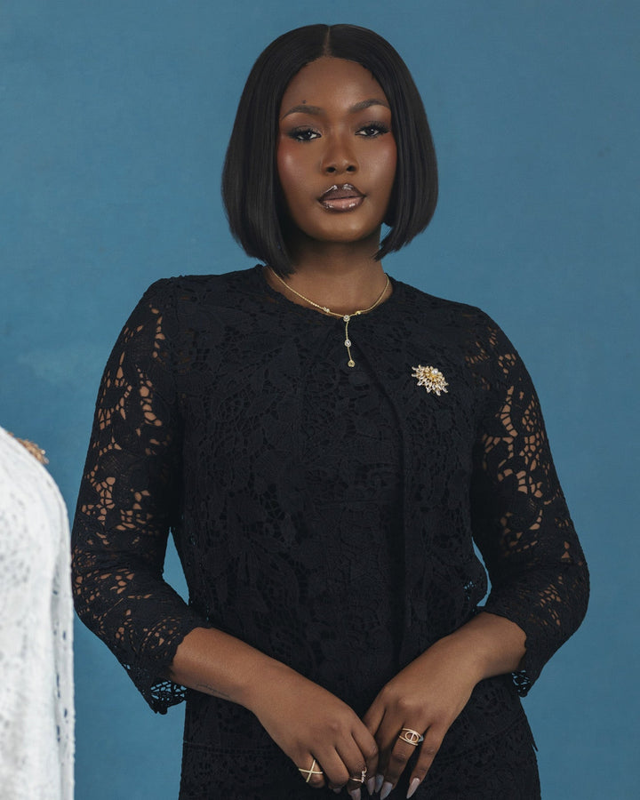 Magnolia Lace Jacket - Noir