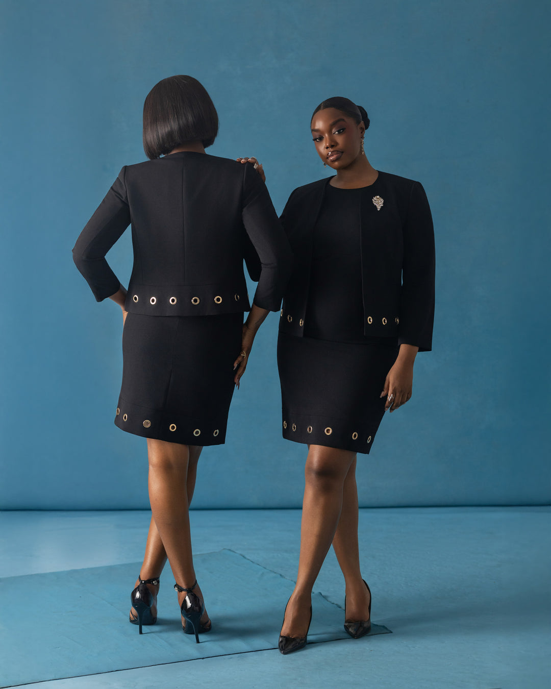 Grommet Dress - Noir