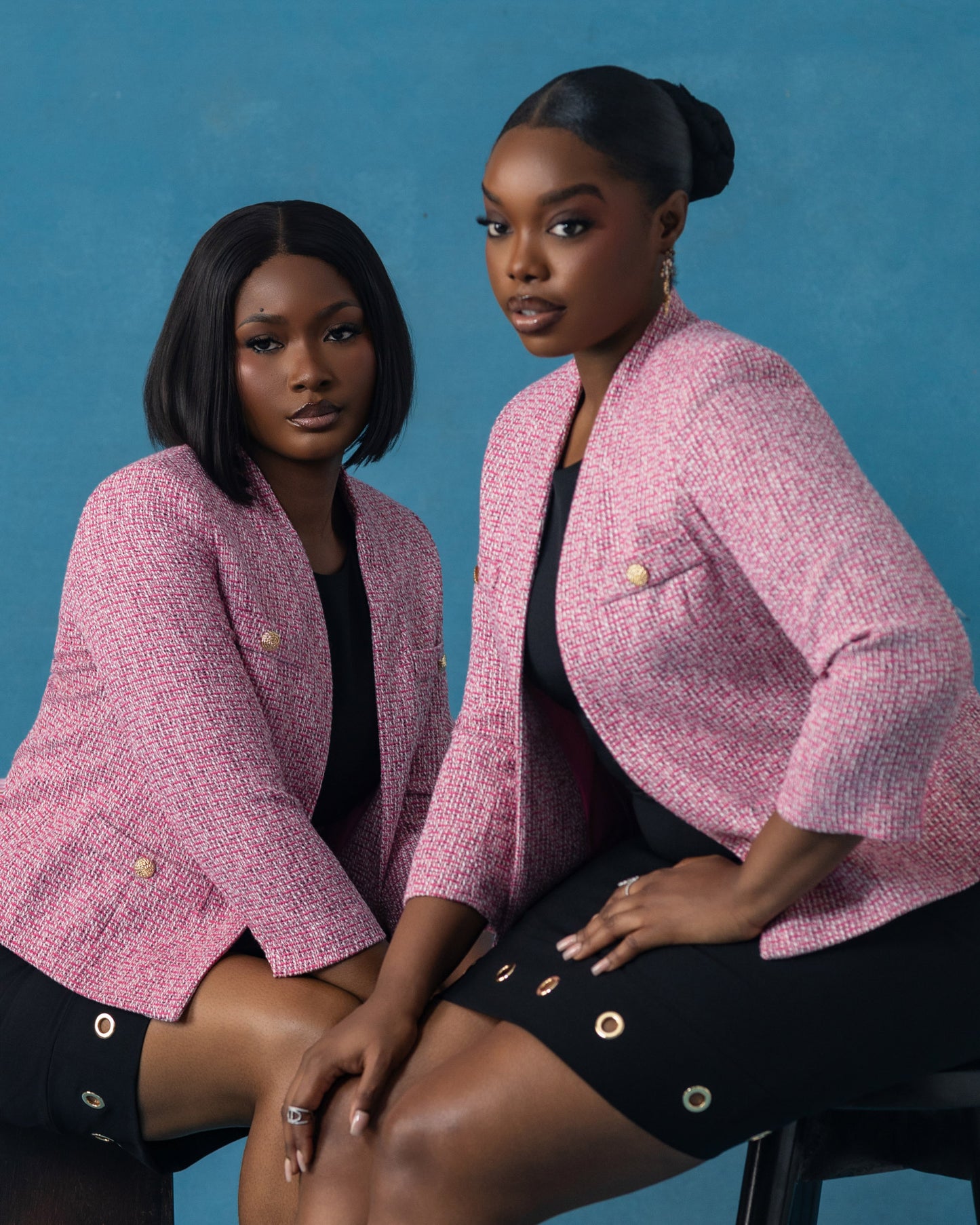 Dahlia Tweed Jacket - Pink Multi