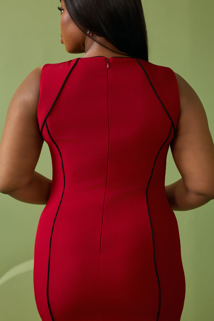 Monroe Sheath Dress - Red