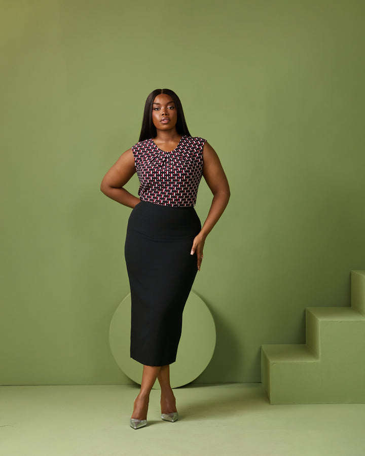 Adrienne Print Top