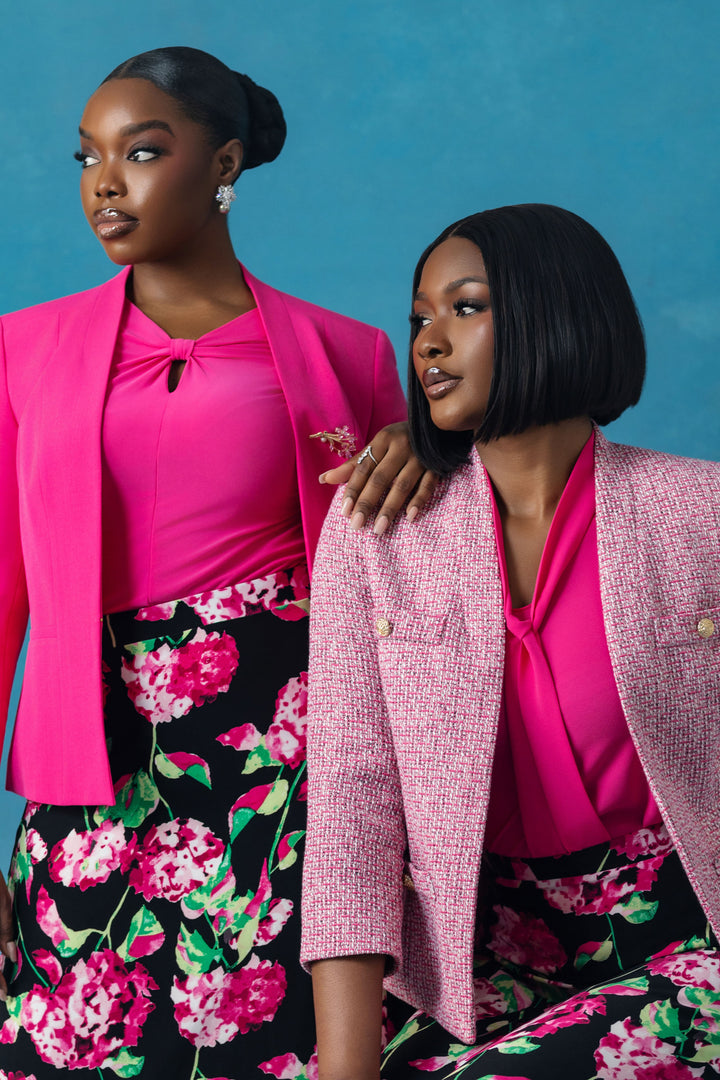 Midnight bloom Skirt - Pink/Green Multi