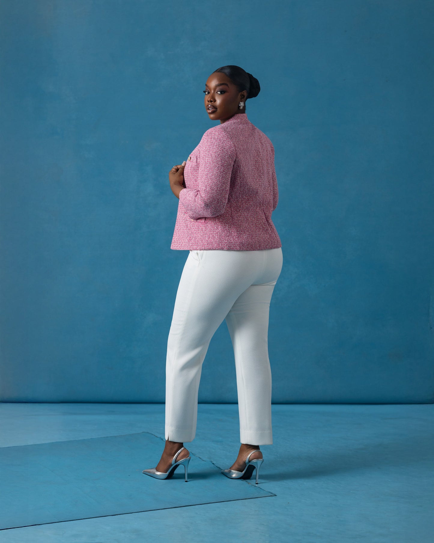 Dahlia Tweed Jacket - Pink Multi